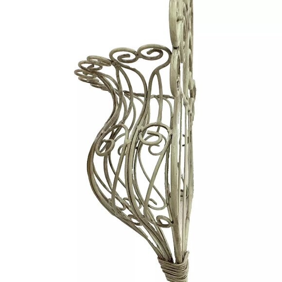 Victorian Metal Wall Hanging Planter - Picture 3 of 5